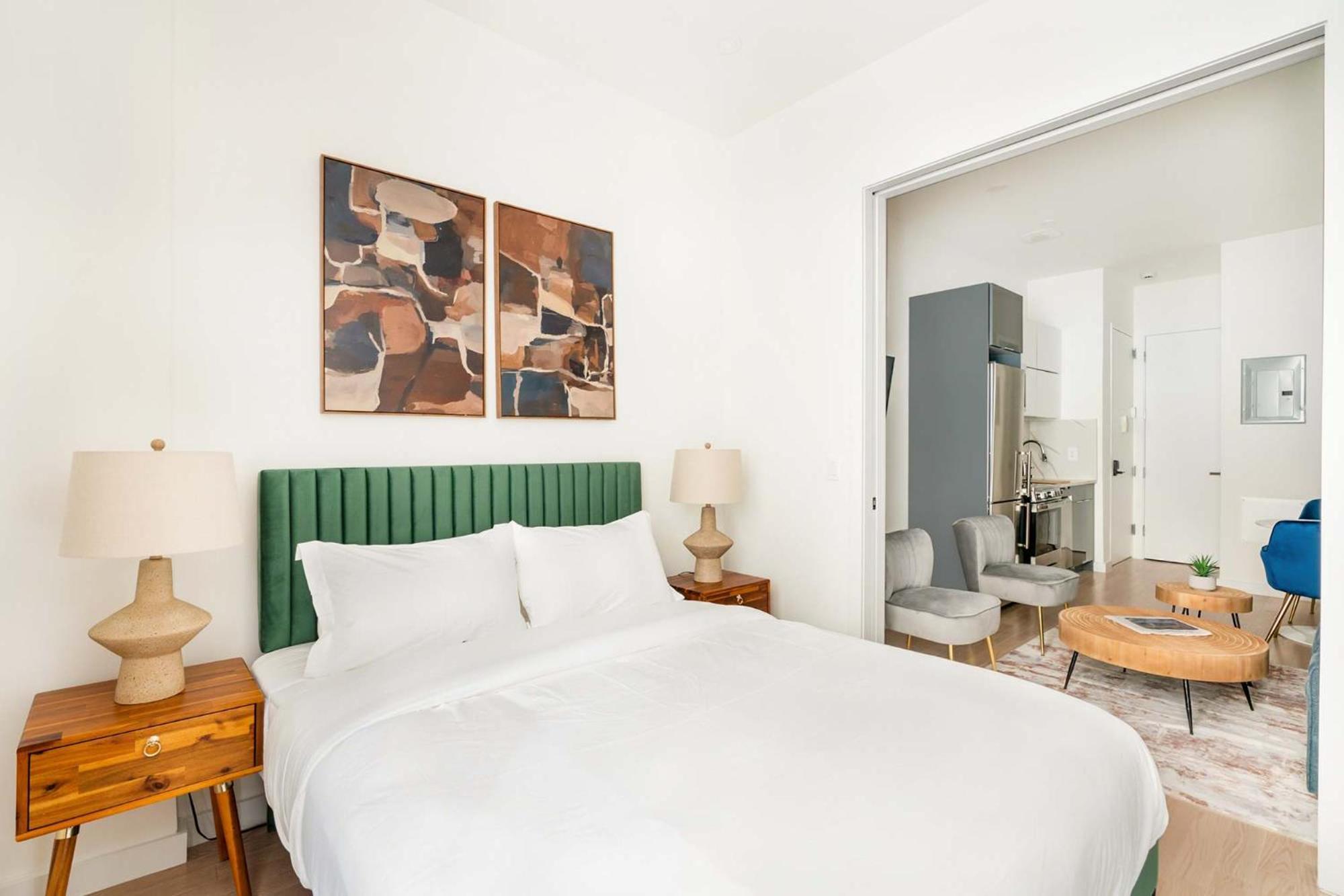 Apartamento 319-b Sleek Modern 1br W Outdoor Space Union Square Wd In Unit Nova York