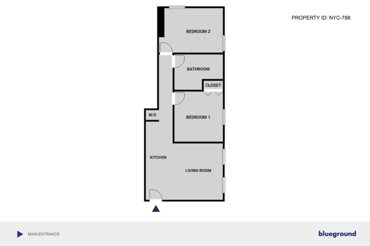Appartement Les 2br W Elevator Wd Roof Nr Parks Nyc-788 New York