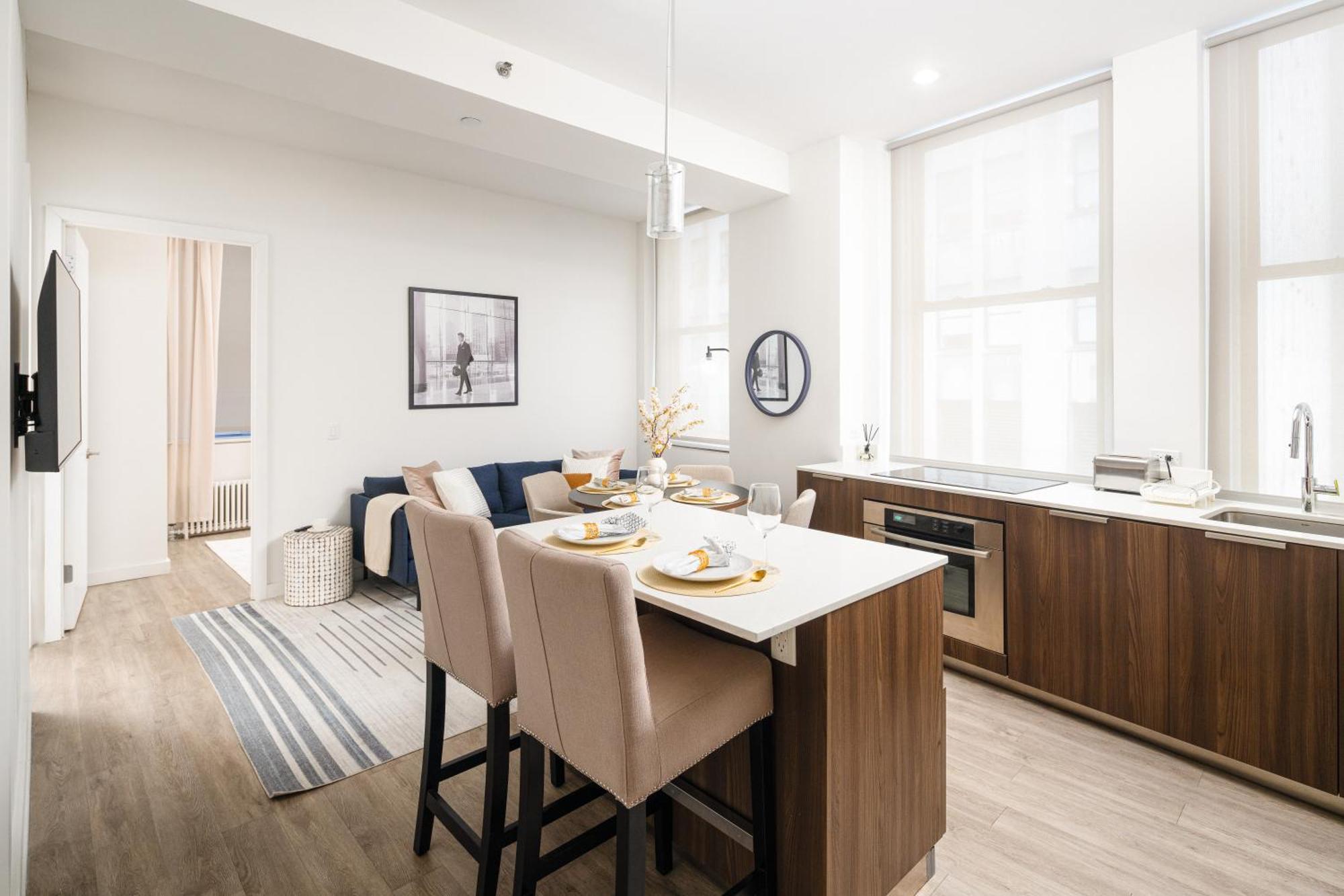 Luxury 2bd Nr St Gym Rooftop W/d Apartamento