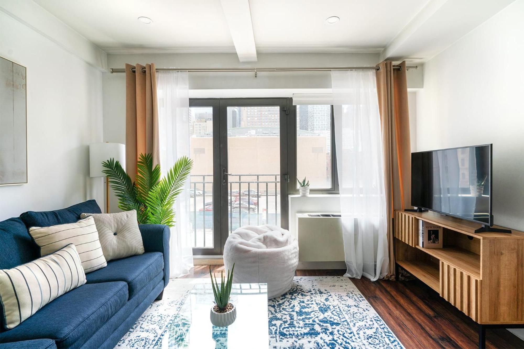 Apartamento 809-3a 1br Columbus Circle Elevator W D *