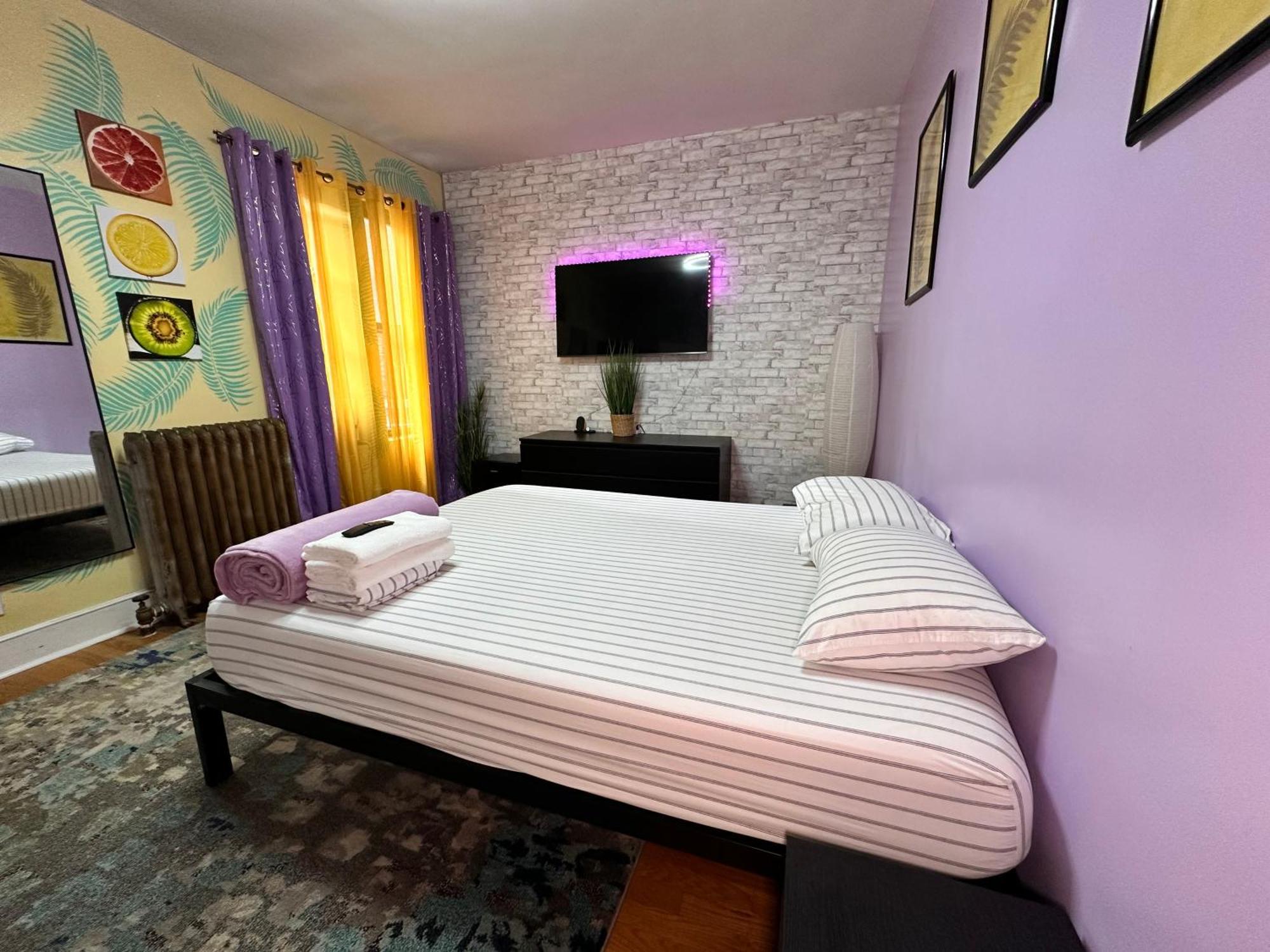 Lejlighed Modern Xl Queen Room Comfort & Character In Harlem New York