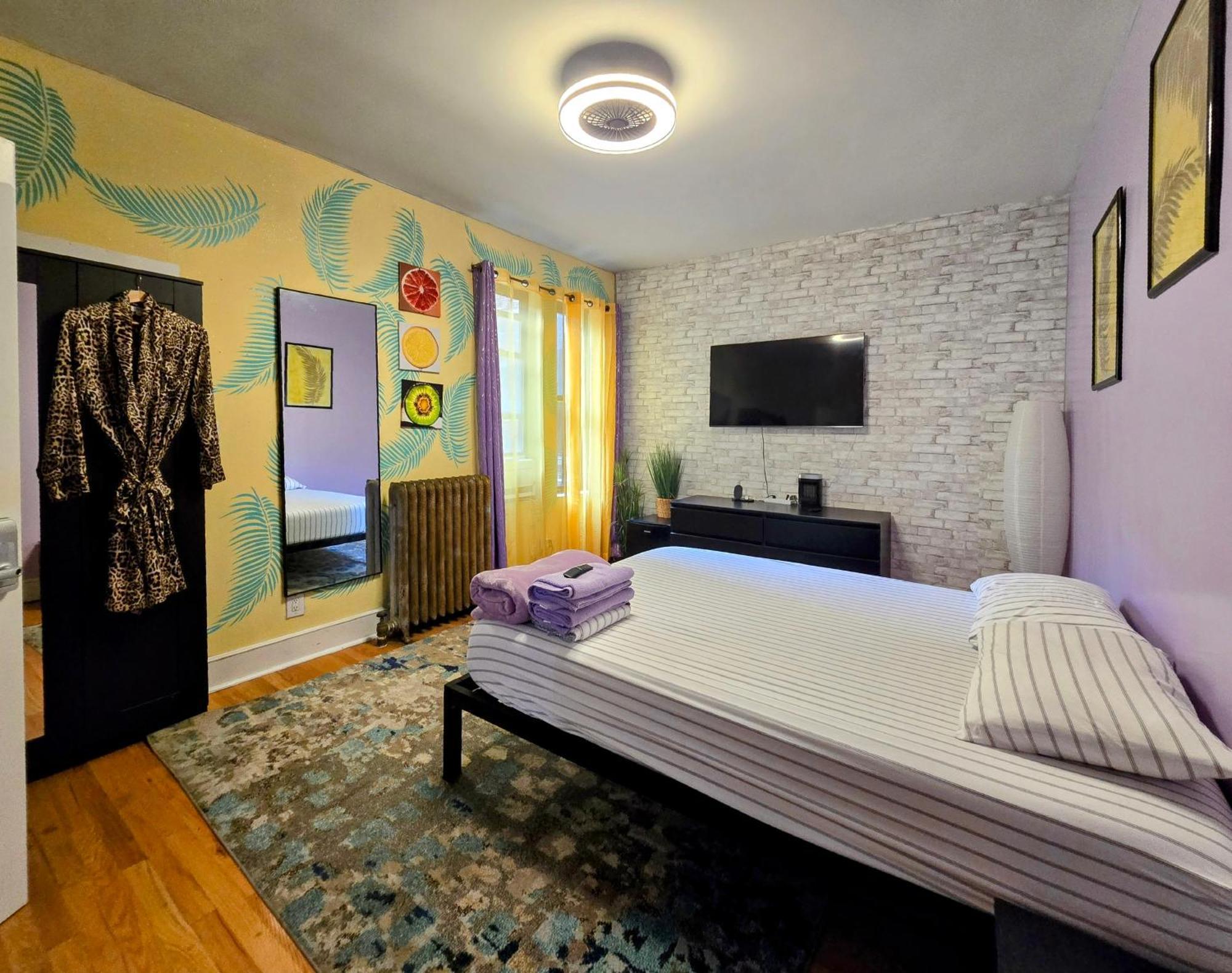 Lejlighed Modern Xl Queen Room Comfort & Character In Harlem