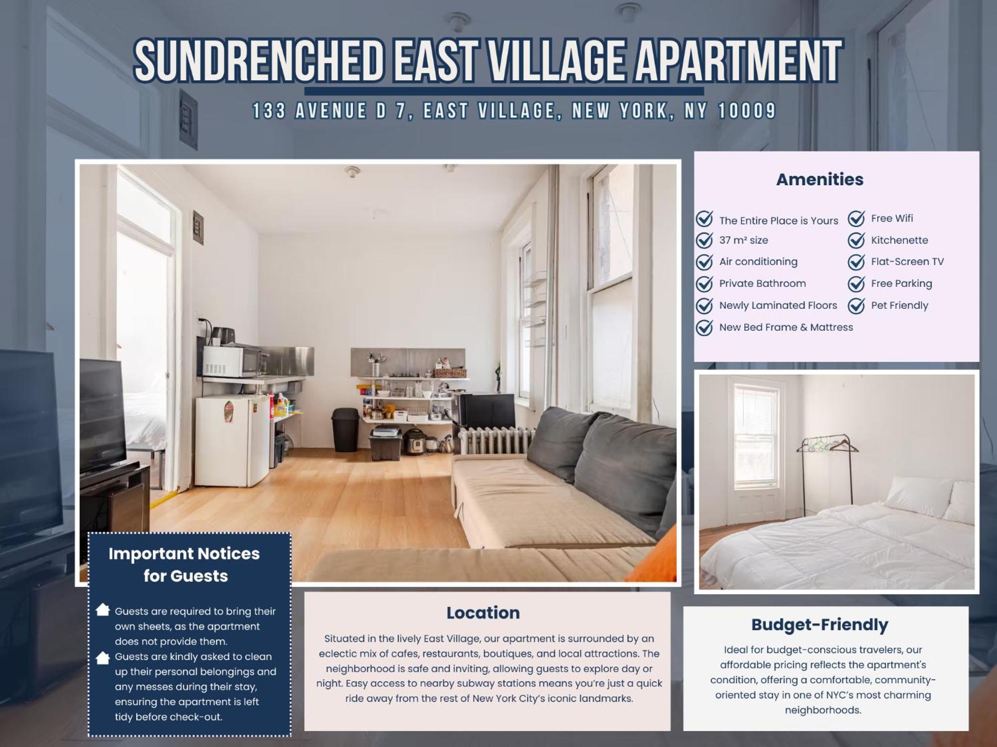Sundrenched East Village Appartement