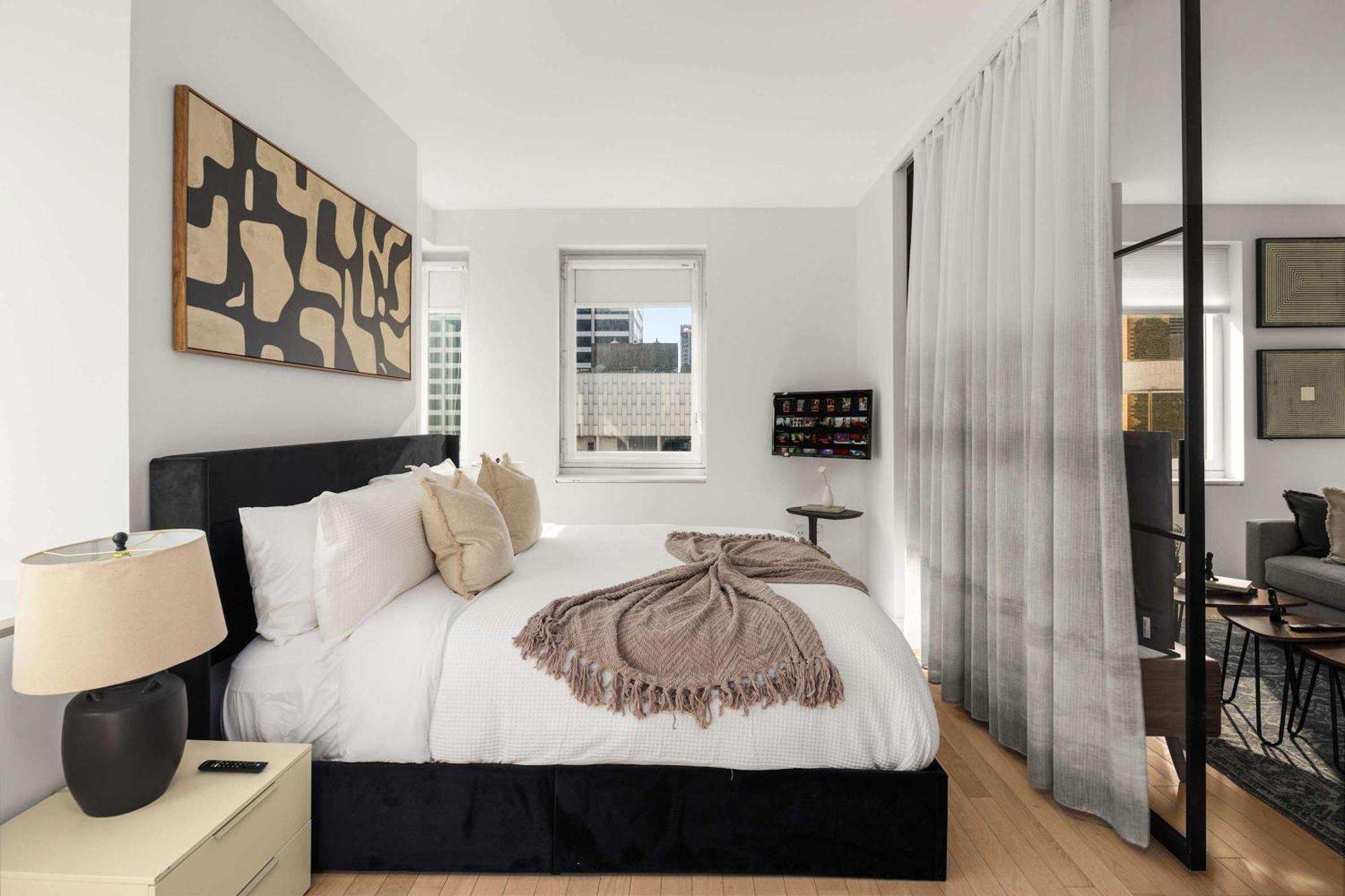 Times Square King Bed Steps To Broadway Apartamento