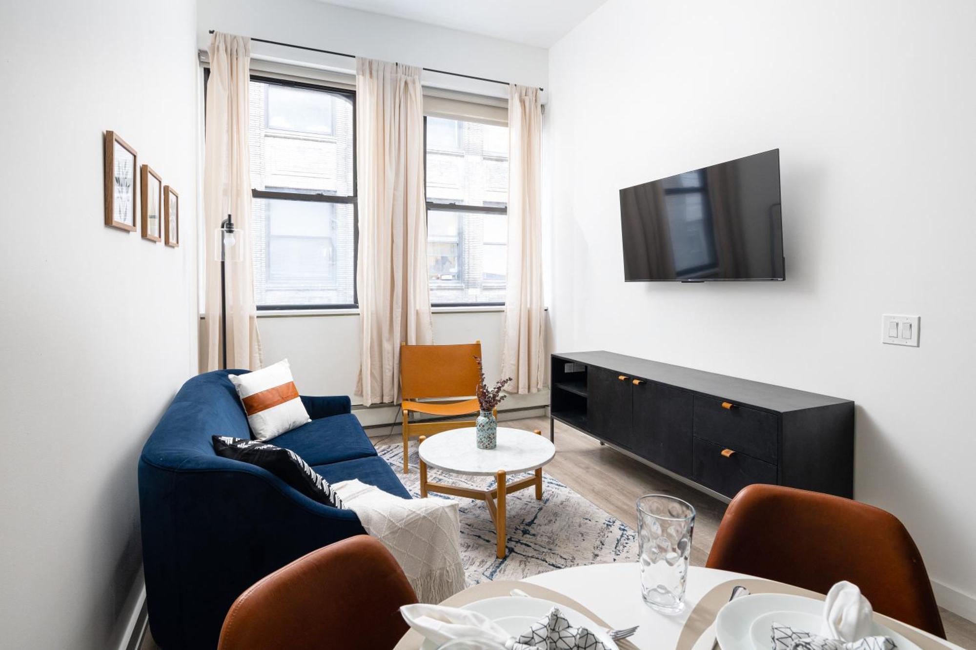 Apartamento Spacious Luxury 2bd Downtown Gym W/d Doorman Nova York