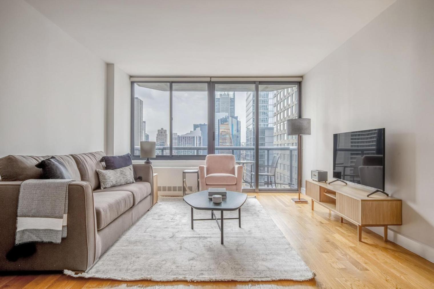 Midtown 2br W Elevator Wd Nr Entertainment Nyc-1227 Appartamento *
