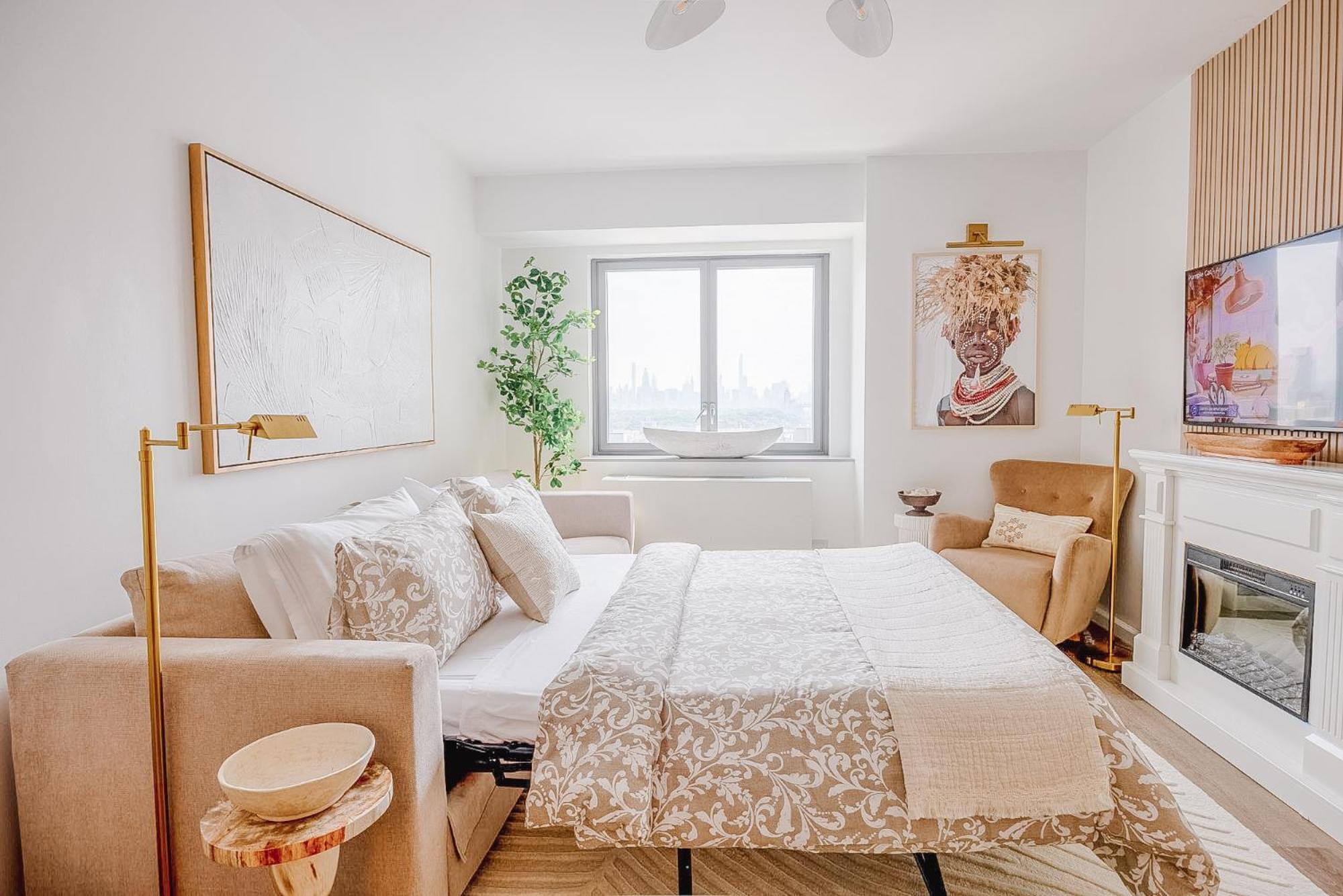 Appartement Skyline Spectacle Modern Designer Studio With Panoramic Nyc Views *