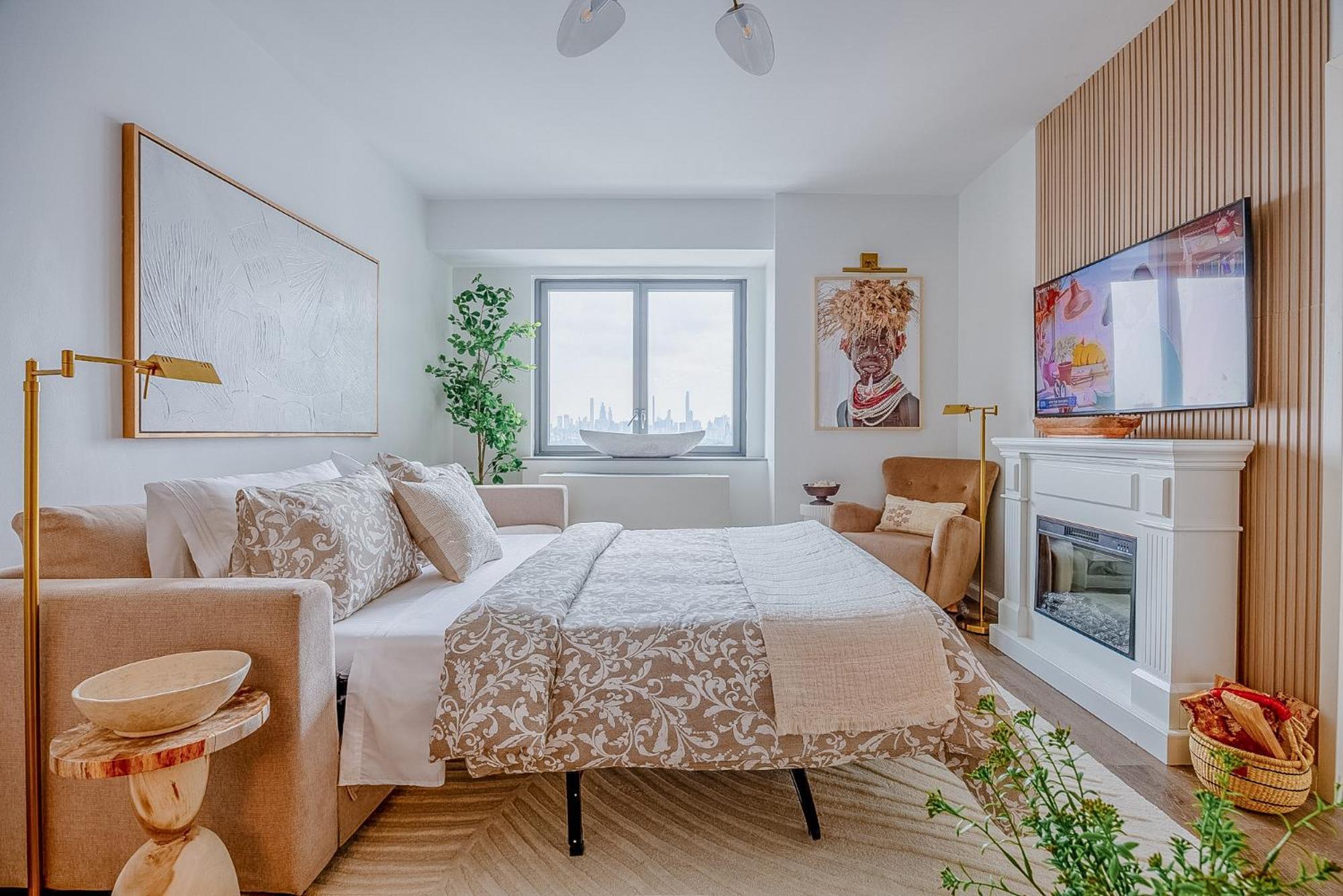 Appartement Skyline Spectacle Modern Designer Studio With Panoramic Nyc Views