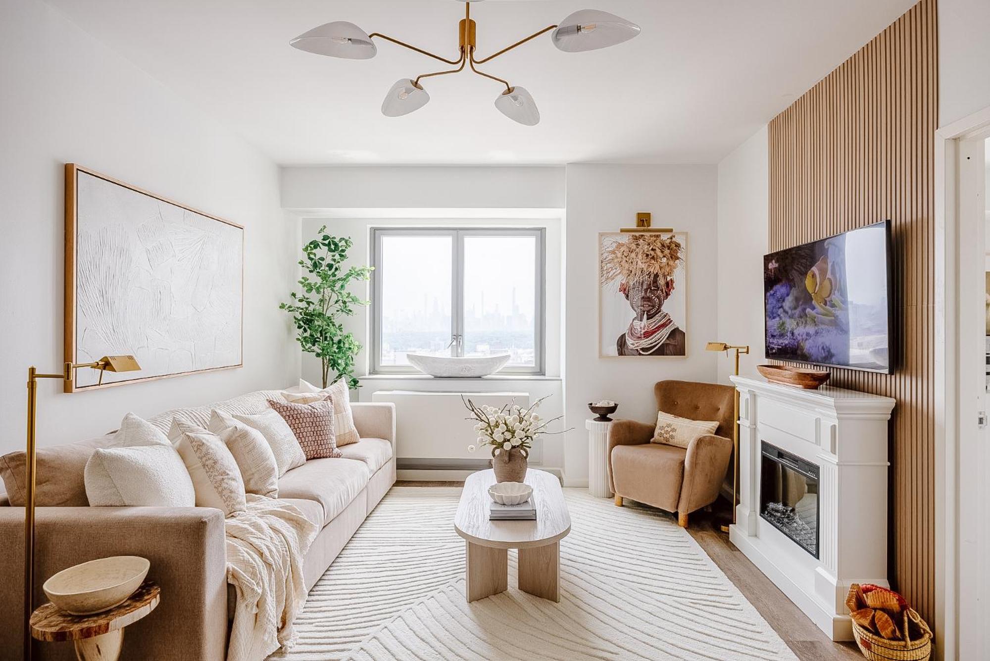 Skyline Spectacle Modern Designer Studio With Panoramic Nyc Views Appartement
