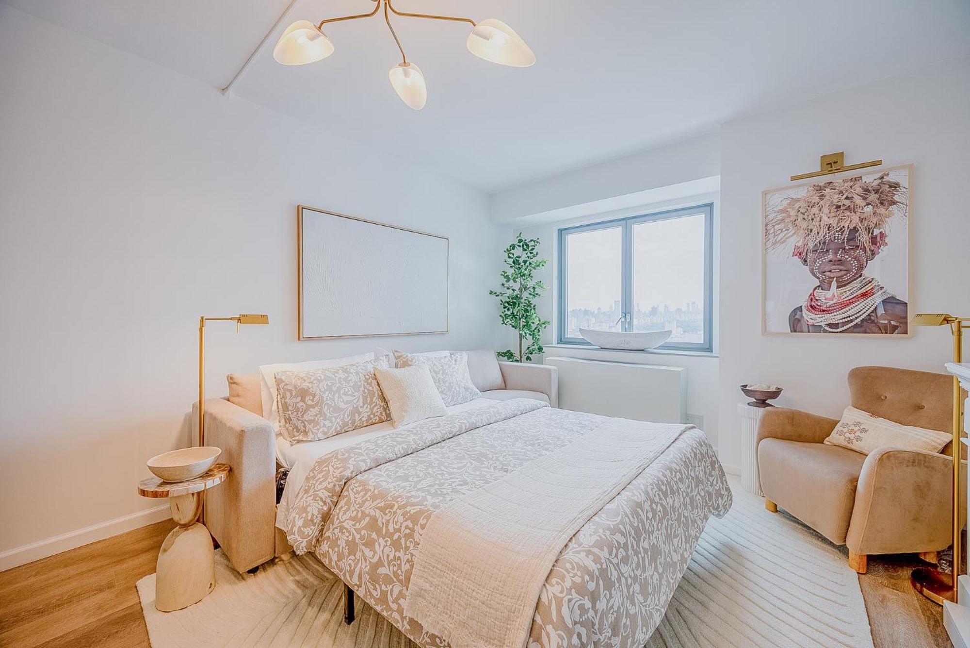 Skyline Spectacle Modern Designer Studio With Panoramic Nyc Views Appartement New York