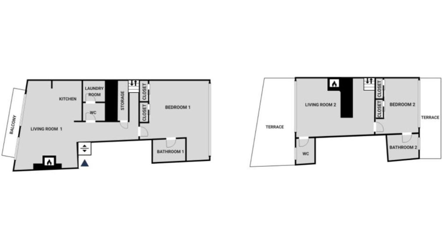 Nolita 2br W 3 Terraces Elevator Wd Nr Soho Nyc-1292 Appartamento New York