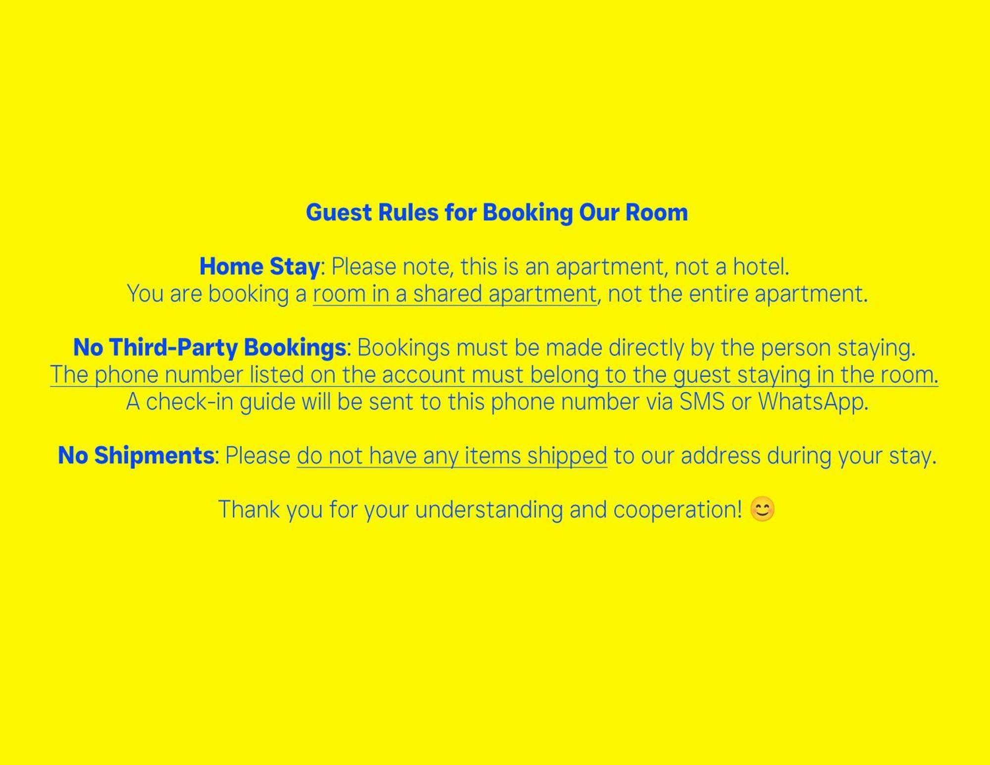 Accommodatie bij particulieren The Yellow *