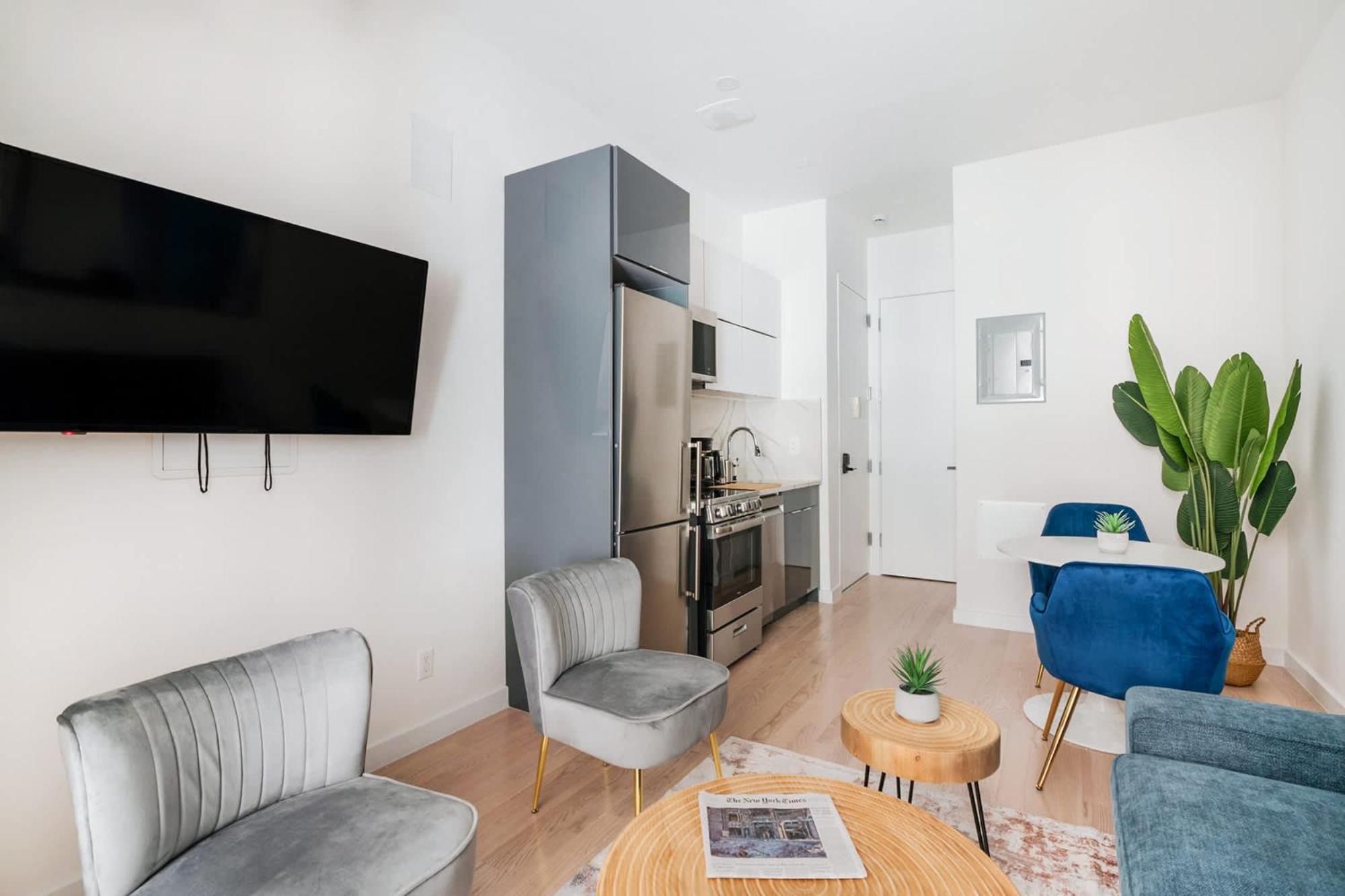 319-b Sleek Modern 1br W Outdoor Space Union Square Wd In Unit * Nova York