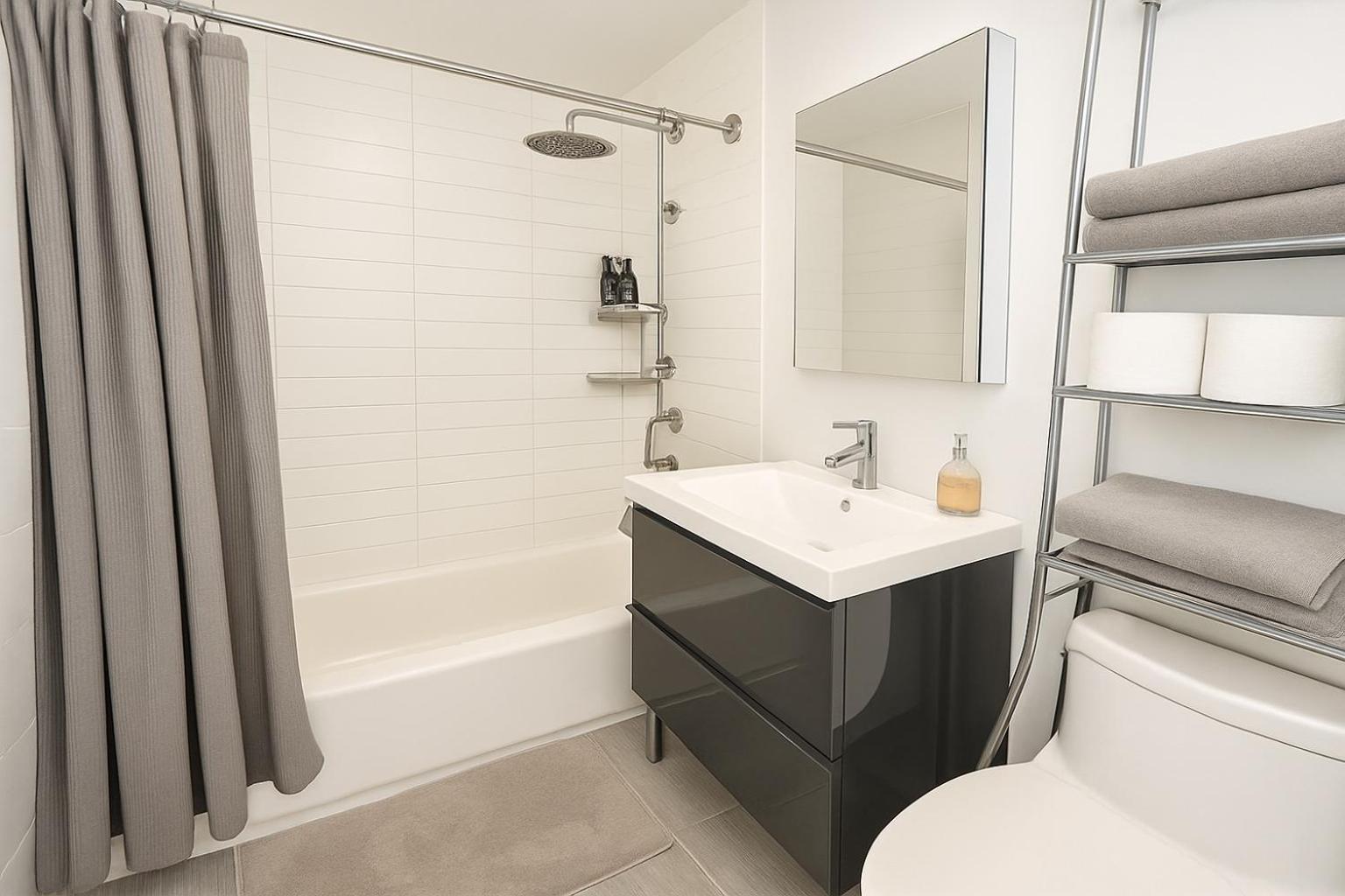 Appartamento Modern Studio With Private Bathroom And Kitchen New York